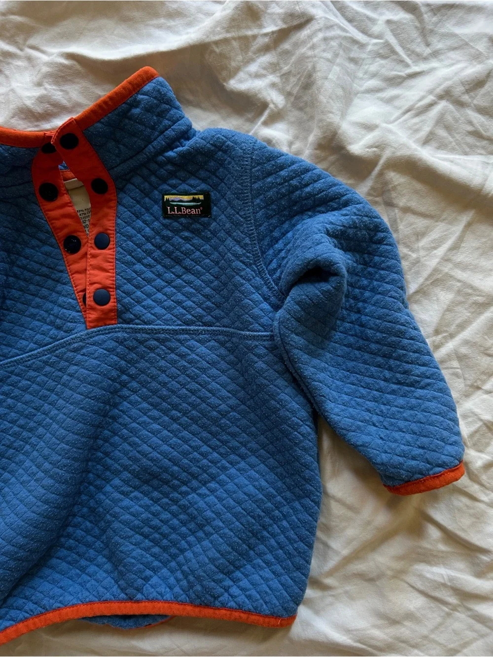 L.L. Bean Quilted Snap Pullover